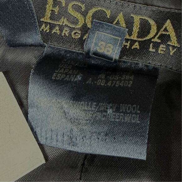 Escada Margaretha Ley Wool Long Coat Size 38 - Picture 4 of 6